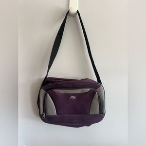 American Tourister Purple Travel Carry On Shoulder Bag Personal Item